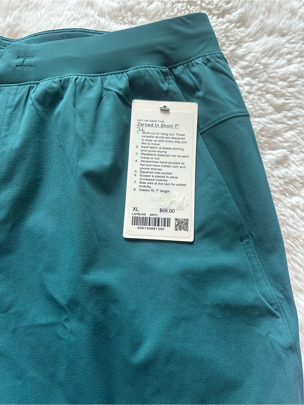 lululemon athletica Men’s Athletic Shorts in Teal Green - Picture 4 of 7